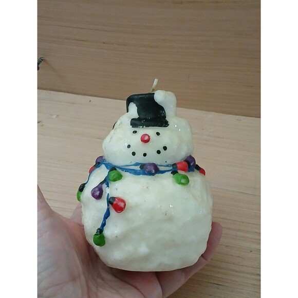 Christmas Snowman Candle Holiday Decoration - Picture 6 of 9